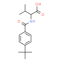 2-[(4-叔丁基苯基)甲酰氨基]-3-甲基丁酸结构式