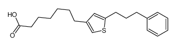 7-[5-(3-phenylpropyl)thiophen-3-yl]heptanoic acid Structure
