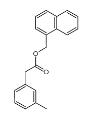 1-Naphthylmethyl 3-methylphenylacetate结构式