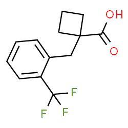 1-[2-(Trifluoromethyl)benzyl]cyclobutanecarboxylic acid Structure
