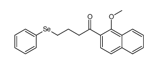 1-(1-methoxy-2-naphthyl)-4-(phenylseleno)butan-1-one结构式