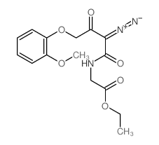 [1-(ethoxycarbonylmethylcarbamoyl)-3-(2-methoxyphenoxy)-2-oxo-propylidene]-imino-azanium Structure