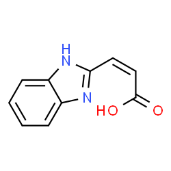 2-Propenoicacid,3-(1H-benzimidazol-2-yl)-,(Z)-(9CI) structure