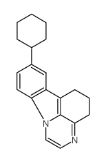 8-Cyclohexyl-5,6-dihydro-4H-pyrazino[3,2,1-jk]carbazole Structure