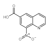 8-硝基-6-喹啉羧酸结构式