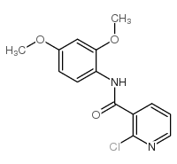 2-chloro-N-(2,4-dimethoxyphenyl)pyridine-3-carboxamide structure