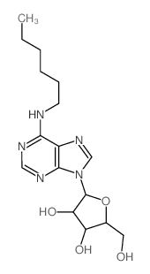 Adenosine, N-hexyl-(8CI,9CI)结构式
