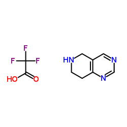 5,6,7,8-Tetrahydropyrido[4,3-d]pyrimidine 2,2,2-trifluoroacetate结构式