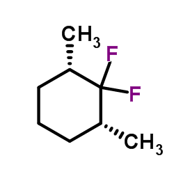 Cyclohexane, 1,1-difluoro-2,6-dimethyl-, cis- (9CI)结构式