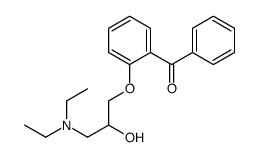 [2-[3-(diethylamino)-2-hydroxypropoxy]phenyl]-phenylmethanone Structure