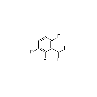 2-Bromo-3,6-difluorobenzal fluoride Structure