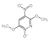 Pyridazine,3,6-dimethoxy-4-nitro-, 1-oxide Structure