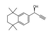 (S)-1-(5,5,8,8-tetramethyl-5,6,7,8-tetrahydronaphthalen-2-yl)prop-2-yn-1-ol结构式