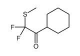 Ethanone, 1-cyclohexyl-2,2-difluoro-2-(methylthio)- (9CI)结构式