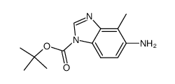 5-Amino-1-tert-butoxycarbonyl-4-methylbenzimidazole Structure