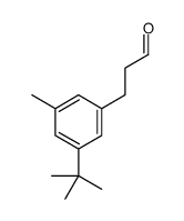 3-(1,1-二甲基乙基)-5-甲基-苯丙醛结构式
