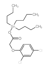 2-(2,4-dichlorophenoxy)acetic acid; tributyltin结构式