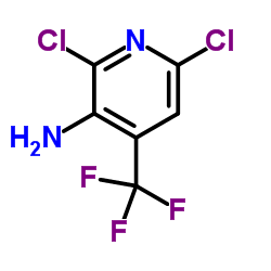 2,6-Dichloro-4-(trifluoromethyl)-3-pyridinamine Structure