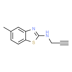 2-Benzothiazolamine,5-methyl-N-2-propynyl-(9CI) Structure