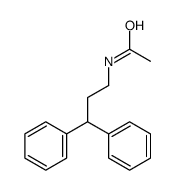 N-(3,3-diphenylpropyl)acetamide结构式