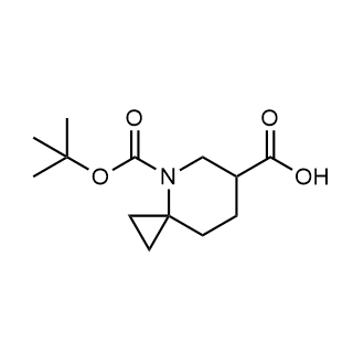 4-(叔丁氧羰基)-4-氮杂螺[2.5]辛烷-6-羧酸结构式