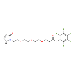 Mal-PEG3-PFP ester structure