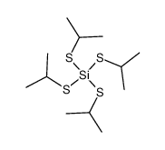 tetrakis(isopropylthio)silane Structure
