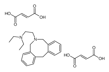 (Z)-but-2-enedioic acid,2-(10,12-dihydro-5H-benzo[d][2]benzazocin-11-yl)-N,N-diethylethanamine Structure