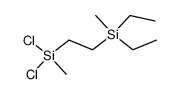 1-(Methyl-diethyl-silyl)-2-(methyl-dichlorsilyl)-ethan Structure