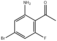 Ethanone, 1-(2-amino-4-bromo-6-fluorophenyl)-结构式