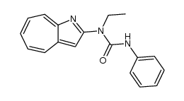 1-(cyclohepta[b]pyrrol-2-yl)-1-ethyl-3-phenylurea结构式