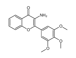 4H-1-Benzopyran-4-one,3-amino-2-(3,4,5-trimethoxyphenyl)-(9CI) structure