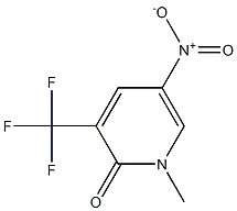 1-Methyl-5-nitro-3-trifluoromethyl-1H-pyridin-2-one结构式