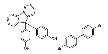1-bromo-4-(4-bromophenyl)benzene,4-[9-(4-hydroxyphenyl)fluoren-9-yl]phenol结构式