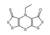 4-ethyl-5-thioxo-4,5-dihydro-3H-bis[1,2]dithiolo[3,4-b:4',3'-e][1,4]thiazin-3-one结构式