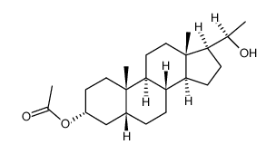 (20R)-20-hydroxy-5β-pregnan-3α-yl acetate Structure