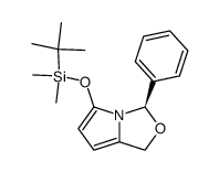 (3R)-5-tert-butyldimethylsiloxy-3-phenyl-1H-pyrrolo[1,2-c]oxazole结构式