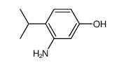 Phenol, 3-amino-4-(1-methylethyl)- (9CI)结构式