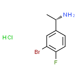 (S)-1-(3-bromo-4-fluorophenyl)ethanamine hydrochloride structure