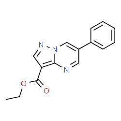 Pyrazolo[1,5-a]pyrimidine-3-carboxylic acid, 6-phenyl-, ethyl ester Structure