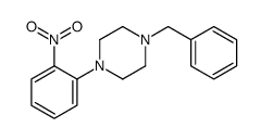1-benzyl-4-(2-nitrophenyl)piperazine Structure