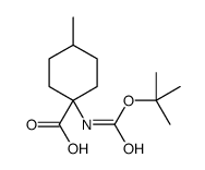 4-methyl-1-[(2-methylpropan-2-yl)oxycarbonylamino]cyclohexane-1-carboxylic acid Structure