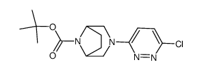 tert-butyl 3-(6-chloropyridazin-3-yl)-3,8-diazabicyclo[3.2.1]octane-8-carboxylate结构式
