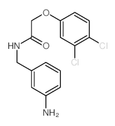 N-[(3-aminophenyl)methyl]-2-(3,4-dichlorophenoxy)acetamide结构式