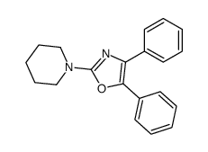 1-(4,5-diphenyl-1,3-oxazol-2-yl)piperidine结构式