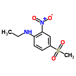 N-Ethyl-4-(methylsulfonyl)-2-nitroaniline structure