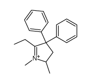 2-ethylidene-1,5-dimethyl-3,3-diphenylpyrrolidine结构式