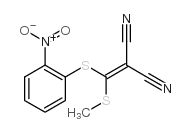 2-[(甲基硫代)(2-硝基苯基硫代)亚甲基]-丙二腈结构式