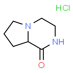 HEXAHYDRO-PYRROLO[1,2-A]PYRAZIN-1-ONE HYDROCHLORIDE结构式