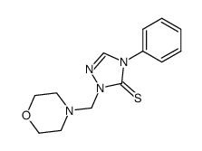 4-Phenyl-2-morpholinomethyl-2H-1,2,4-triazole-3(4H)-thione Structure
